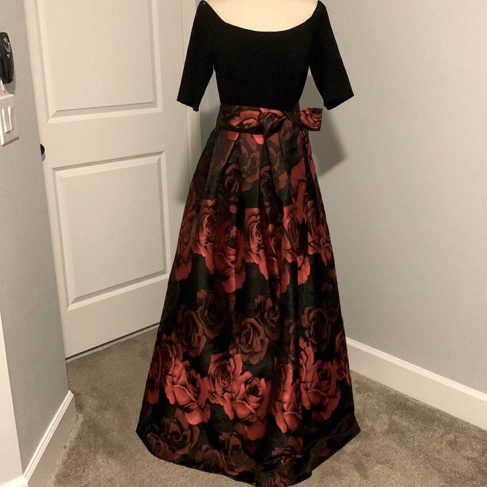 Off the shoulder maxi gown